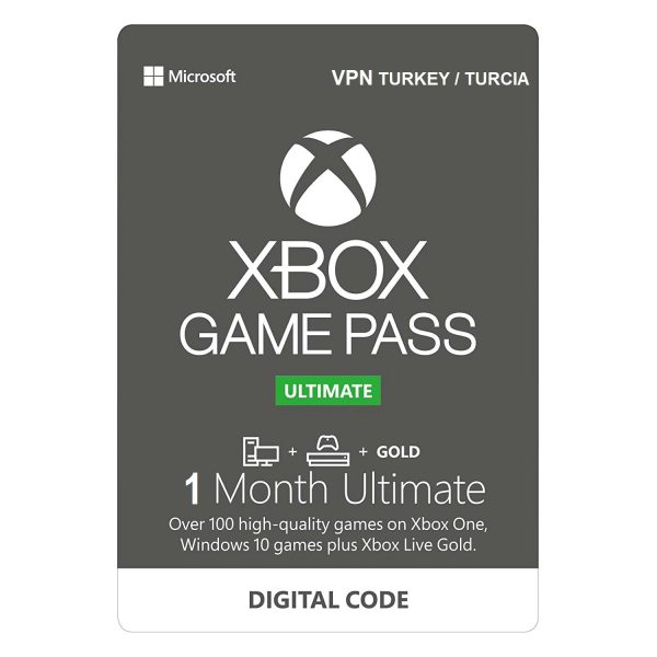 Xbox Game Pass Ultimate 1 luna VPN (Turcia)